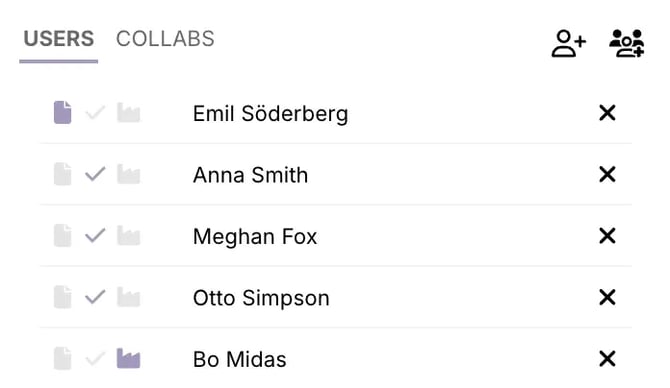 User assigning permissions to artwork in Viewer dashboard