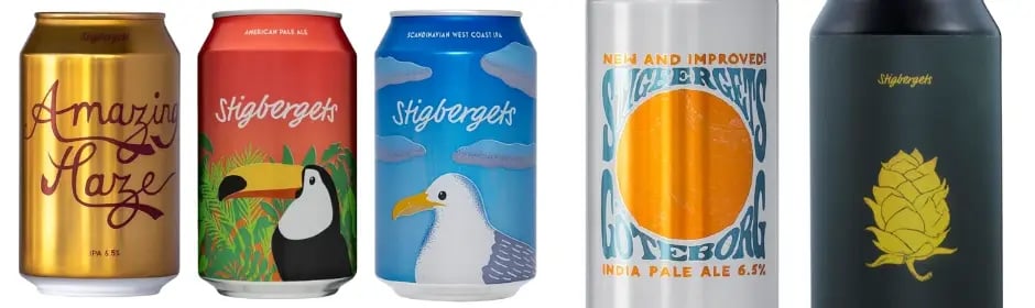 Stigbergets colour-coded approach in packaging