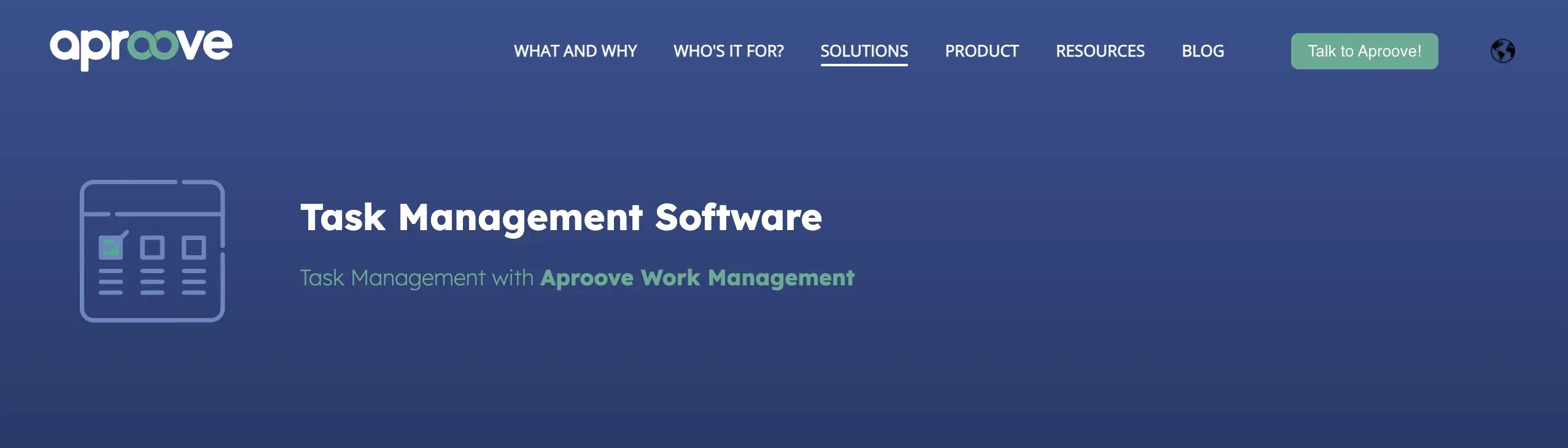 aproove interface