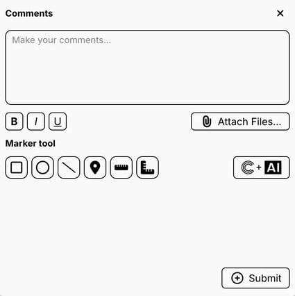 attach files to your comment in cway viewer