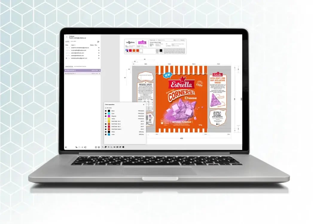 Cway Viewer color separation tool for packaging PDF artwork