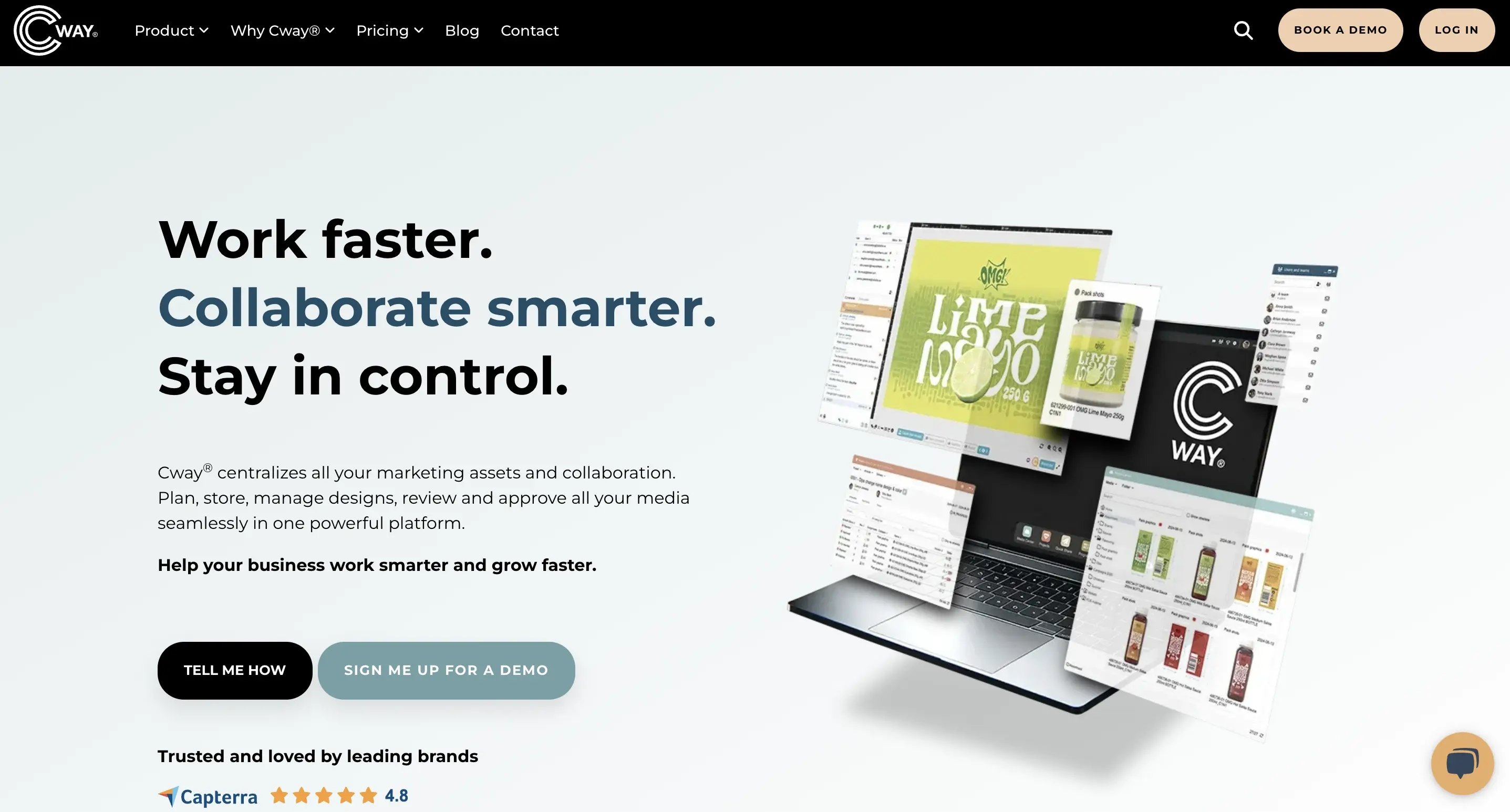 cway software main page screenshot