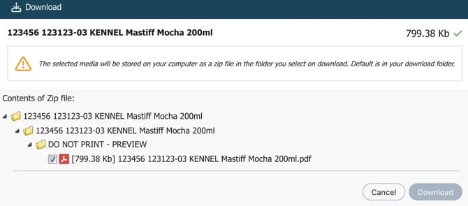 download preview file