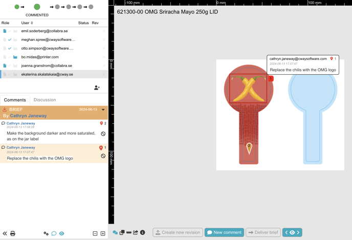 how to check marker on artwork