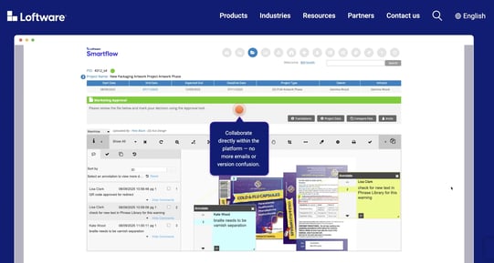 loftware for proofing and annotations