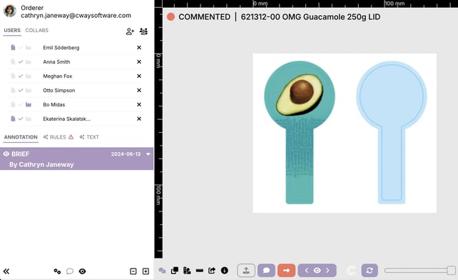 see artwork members in viewer