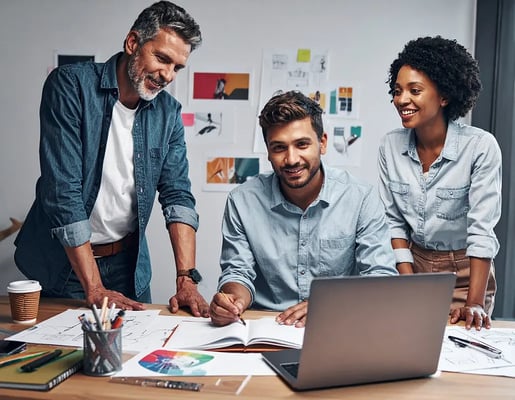 teamwork-in-graphic-design-studio