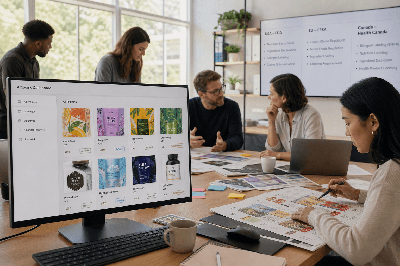 Private label artwork management for contract manufacturers