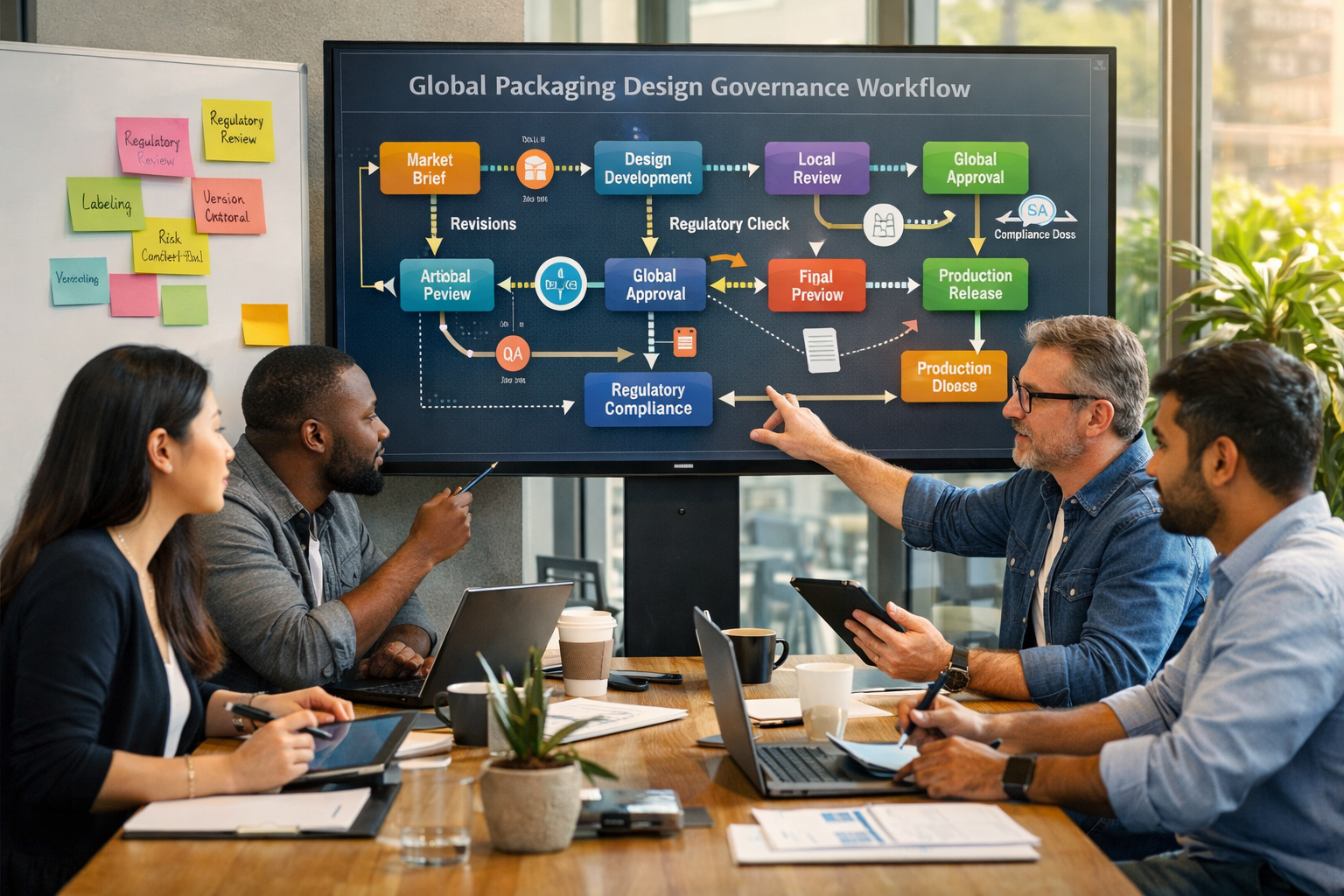 Global packaging design governance workflows in 2026