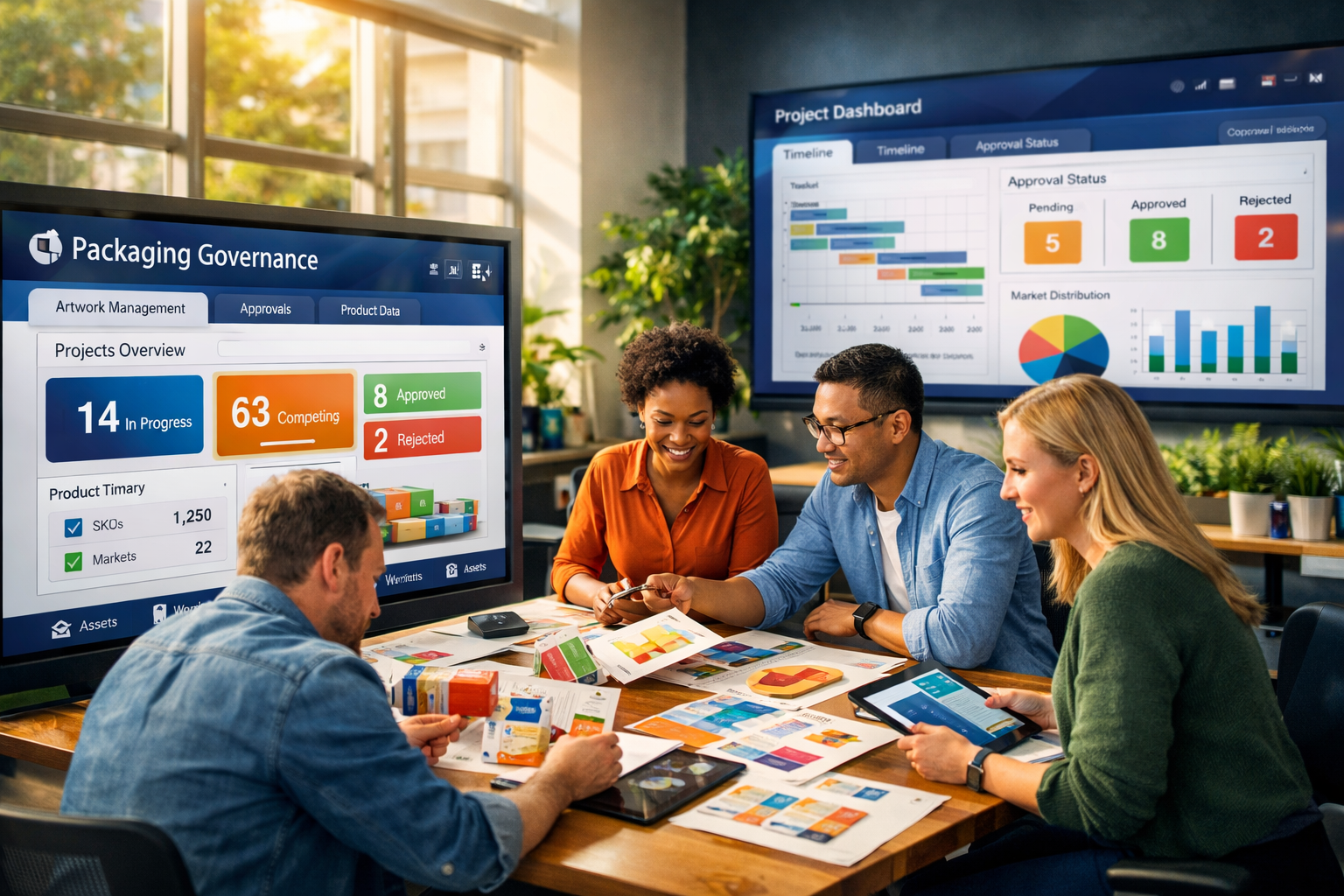 Packaging governance software for multi-market teams